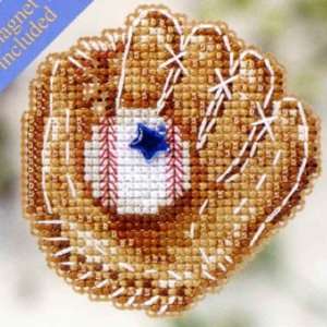  Baseball Mitt   Beaded Cross Stitch Kit   MH182103 Arts 