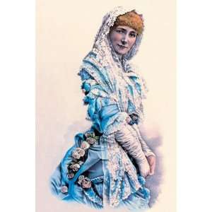  Sarah Bernhardt   Poster by Nathaniel Currier (12x18 