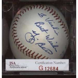  Autographed Yogi Berra Baseball   Personalized Single JSA 