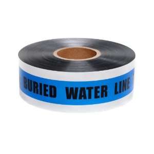   Warning Tape, Legend Caution Buried Water Line Below (Pack of 8