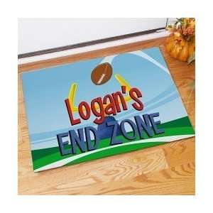   End Zone Football Doormat Kids room mat Patio, Lawn & Garden