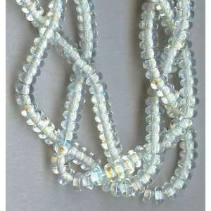  WHOLESALE Czech Glass 4mm Rondelle Beads   1 Mass 