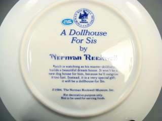 JAPAN NORMAN ROCKWELL DOLLHOUSE FOR SIS PORCELAIN PLATE  