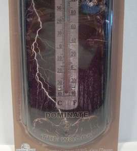 Rivers Edge Deer Hunter Woods Nostalgic Tin Thermometer  