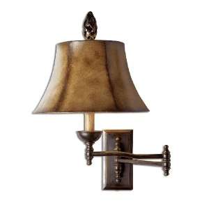  Uttermost 19 Inch Romina Swing Arm Lamp In Oxidized Brass 
