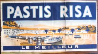 1920 French Litho AD Poster Pastis Risa, Le Meilleur  