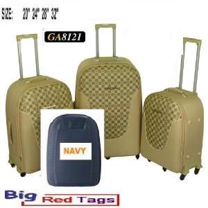   NAVY Rolling Travel Luggage Set 4 pc duffel bag 