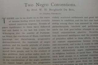WEB Du Bois Black Organizations 1899 Delegal Race Riots  