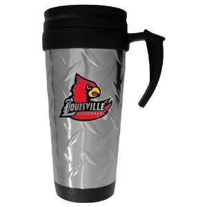   Louisville Cardinals NCAA Diamond Plate Travel Mug