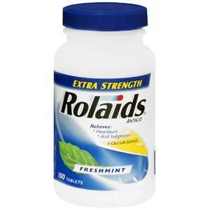   Pack of 5 ROLAIDS ES Tab FRESHMINT 100 Tablets