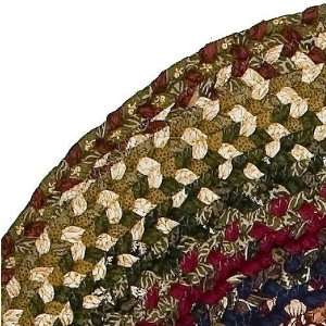  Homespice Decor Cotton Braided Star Blossom Oval Rug 