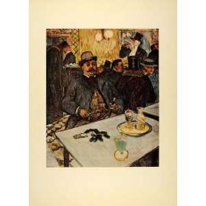  1952 Henri de Toulouse Lautrec M. Boileau au Cafe Print 