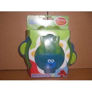   Feeding Bowl with Fork & Spoon   4+months   Blue & Lime green Baby