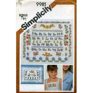   Transfers for Cross Stitch Embroidery Pattern # 9983 