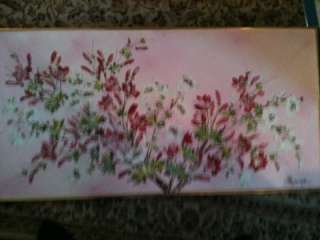 Nice Floral Oil on Canvas Signed LRC LARGE  