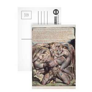   on paper) by William Blake   Postcard (Pack of 8)   6x4 inch