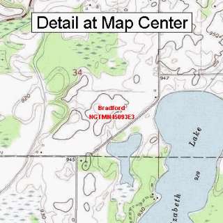  USGS Topographic Quadrangle Map   Bradford, Minnesota 