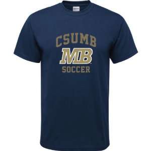 Cal State Monterey Bay Otters Navy Youth Soccer Arch T Shirt  