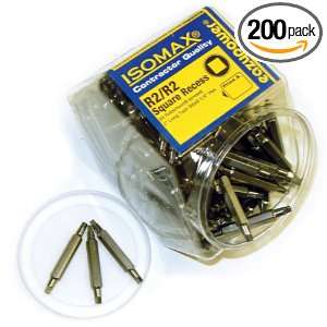   Square Recess Two Inch Double Ended Tips, 200 Pack