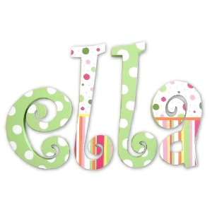  ELLAS STRIPES AND POLKA DOTS WALL LETTERS Baby