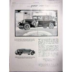    Studebaker Paris Automobile Brougham Motor Car 1929
