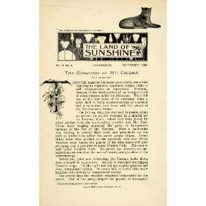  1898 Article Climber Expedition Mount Tacoma Washington 