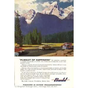  1952 Budd Pursuit of Happiness Vintage Ad