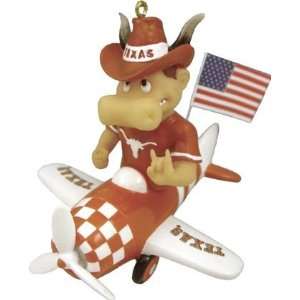  NCAA Texas Longhorns Airplane Resin Ornament Sports 
