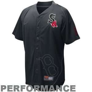  Nike Boston Red Sox Black Ligature MLB Dri FIT Performance 
