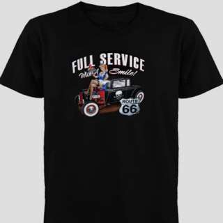 GearHead Full Service Rat Rod Hot Rod PinUp car T shirt  