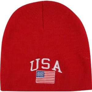  Team United States Red Knit Hat