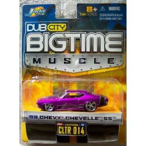   Dub City Big Time Muscle Purple 69 Chevy Chevelle SS 164 Die Cast Car