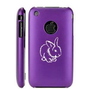  Apple iPhone 3G 3GS Purple E181 Aluminum Metal Back Case 
