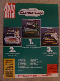 1987 Porsche 944 Turbo Cup Showroom Poster 30x40 RARE  