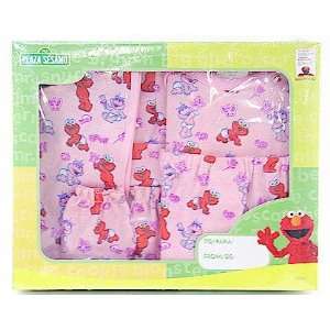 Sesame Street Baby Girl 5 Piece Light Pink Gift Set