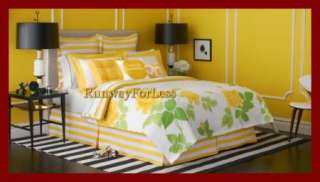 KATE SPADE Heirloom Yellow Roses KING Sheets Set / Bedskirt 