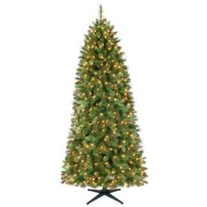  Jaclyn Smith 7ft Stratford Slim Pine Christmas Tree with 