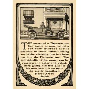 1913 Ad Pierce Arrow Motor Car Co. Touring Automobile   Original Print 