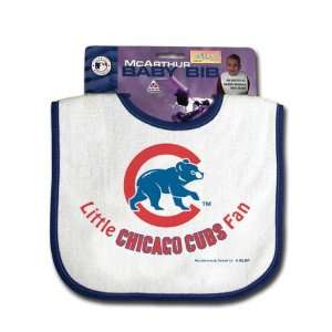 Little MLB Fan Snap On Baby Bib   Chicago Cubs Sports 