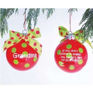   Grandma Personalization Christmas Ornament by Mud Pie