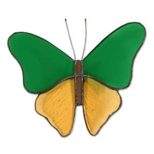  Stained glass wall adornment, Emerald Wings