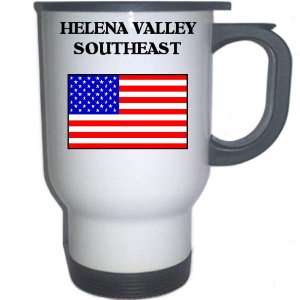 US Flag   Helena Valley Southeast, Montana (MT) White Stainless Steel 