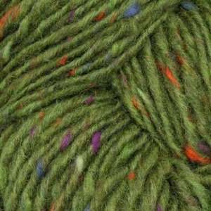  Tahki Donegal Tweed Yarn (859) Bright Olive By The Hank 