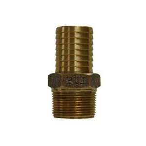  Brass Male Adapter 1 in MPT x 1 in Barb