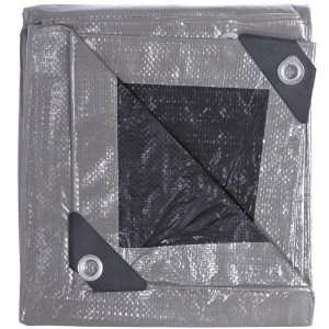  Weathermaster Heavy Duty Black & Silver Sunshield Tarp, 12 