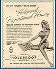 leggy blonde in 1944 holeproof ladies hosiery mills ad returns 