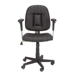  Black Designer Adjustable Office Leather Swivel Chair 