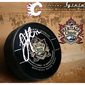  Jarome Iginla 2011 Heritage Classic Autographed/Hand 