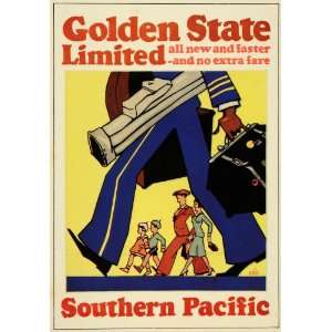  1933 Vernon Grant Southern Pacific Railroad Mini Poster 
