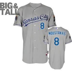  Mike Moustakas Jersey Big & Tall Majestic Road Grey 